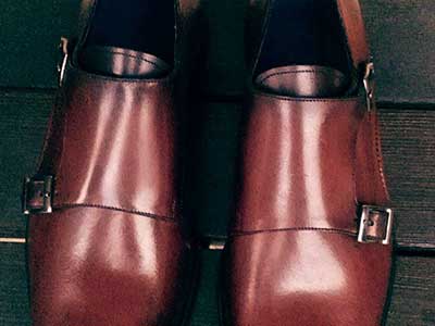 Cordovan leather bespoke shoes